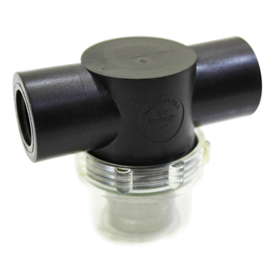Snow Performance 50 Mesh Water Filter for water methanol systems, showing a durable metal water filter with mesh screen.