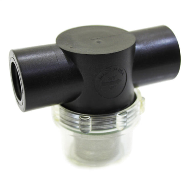 Snow Performance 50 Mesh Water Filter for water methanol systems, showing a durable metal water filter with mesh screen.