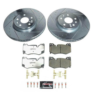 PowerStop Z26 Street Brake Kit for 2020-2021 Chevrolet Corvette front performance brake system with rotors and pads.