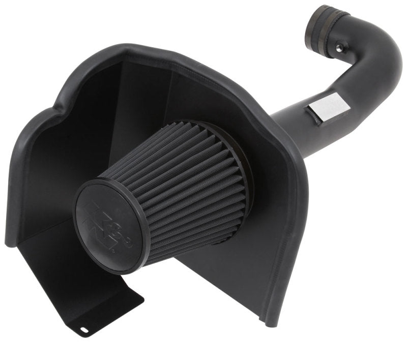 K&N 71 Series Performance Cold Air Intake Kit for Chevrolet Silverado, GMC Sierra, Suburban, and Yukon models, featuring high-flow filters.