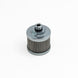 DeatschWerks stainless steel 6AN universal fuel pump pre-filter with 100 micron filtration, designed for automotive fuel systems.
