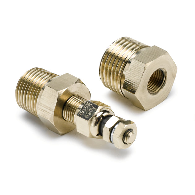 AutoMeter replacement sender for short sweep electric temperature gauge, compatible with 250, 300, and 340°F sensors.