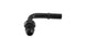 Vibrant 90 degree aluminum AN to male quick connect fitting with -8AN size and 0.375-inch barb for automotive or hydraulic use