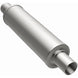 MagnaFlow Mag SS 7X7 muffler with 4-inch inlet and outlet, stainless steel construction, showing the cylindrical shape and inlet ports.
