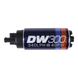 DeatschWerks 340 LPH DW300 series in-tank fuel pump for automotive fuel systems, shown in a close-up image.