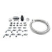 DeatschWerks 10-15 Chevy Camaro X2 Series fuel pump module with -6AN PTFE plumbing kit, shown with pump and fittings.