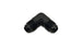 Vibrant -4AN 90-degree flare union fitting made of aluminum for automotive or fluid transfer applications.