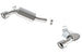 Borla axle back exhaust system for 2010 Chevrolet Camaro 6.2L V8, rear section with polished tips and dual exhaust outlets.