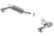 Borla axle back exhaust system for 2010 Chevrolet Camaro 6.2L V8, rear section with polished tips and dual exhaust outlets.