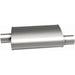 MagnaFlow Mag SS 5X8 14 muffler with 2.5-inch inlet and outlet, stainless steel construction for automotive exhaust systems.