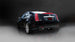 Polished Corsa Performance axle-back exhaust for 2009-2014 Cadillac CTS V V8 sedan, showcasing sleek dual exhaust tips.