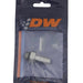 DeatschWerks 6AN ORB male to 3/8 inch male triple barb fitting with O-ring, used for fuel or fluid connections