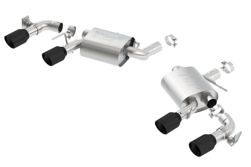 Borla axle back exhaust system for 2016-2018 Chevrolet Camaro SS, black ceramic finish with dual mode valves, dual exhaust tips