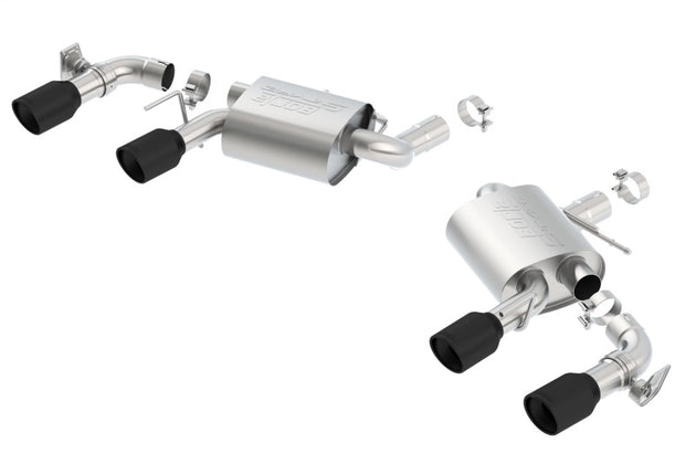 Borla axle back exhaust system for 2016-2018 Chevrolet Camaro SS, black ceramic finish with dual mode valves, dual exhaust tips