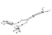 Borla 2017+ Chevy Camaro ZL1 6.2L S-Type catback exhaust with dual split rear exit, showcasing polished stainless steel pipes.