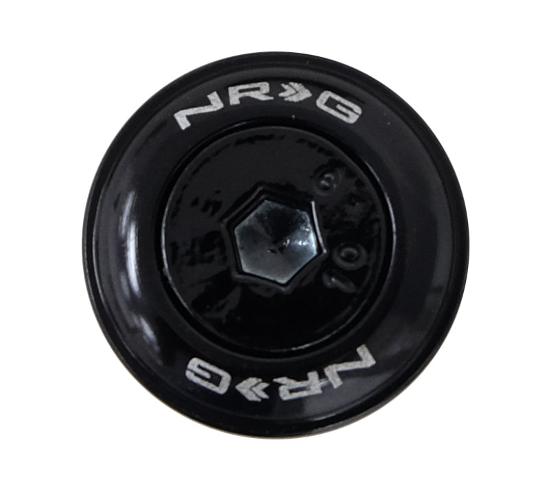 NRG black fender washer kit with M6 bolt rivets for plastic, includes 10 hardware pieces for automotive fender repairs