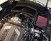 K&N Engineering Cold Air Intake for Chevy Corvette Z06 6.2L V8, showing the performance aircharger system installed in the engine bay.