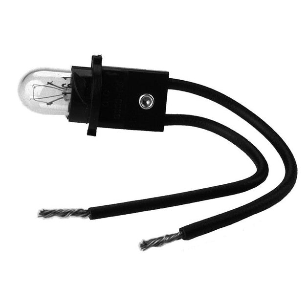 AutoMeter Autometer T3 wedge twist-in light bulb and socket assembly for gauges, featuring 2.7W, 4.6W, and 4.9W wattages.