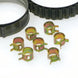 Turbosmart Spring Clamps 0.24 for blow off valve accessories, showing metal clamps with spring tension for secure fittings