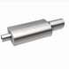 MagnaFlow stainless steel muffler with tip, 14x5x8 inches, including 2.25/4 inch inlet and outlet, for automotive exhaust systems
