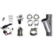 Granatelli Motor Sports 2.5-inch aluminized mild steel exhaust cutout system with slip fit and band clamps, shown installed on vehicle.