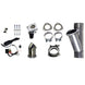 Granatelli Motor Sports 2.5-inch aluminized mild steel exhaust cutout system with slip fit and band clamps, shown installed on vehicle.