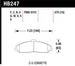 Hawk Performance Cadillac XLR brake pads for 2008-2009 Platinum HPS 5.0 front brake system, showing the performance brake pads.