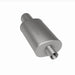 MagnaFlow stainless steel muffler with tip, 14x5x8 inches, featuring 2.25/4 inch inlet and outlet for automotive exhaust systems.