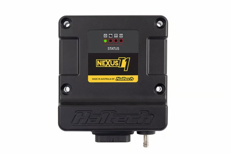Haltech NEXUS T1 ECU programmer and tuner device with display and control buttons for vehicle engine management.