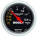 AutoMeter Sport-Comp 52mm mechanical boost gauge with 60cm hose and -2.0 bar pressure measurement, displayed on a white background.