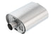 Borla CrateMuffler for Ford Coyote 5.0L with 2.5-inch offset/center inlet, 12x6x10.34-inch muffler, automotive exhaust part