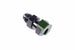 Radium Engineering 5/16-inch SAE female to 6AN male low profile fitting showing metal connectors and compact design
