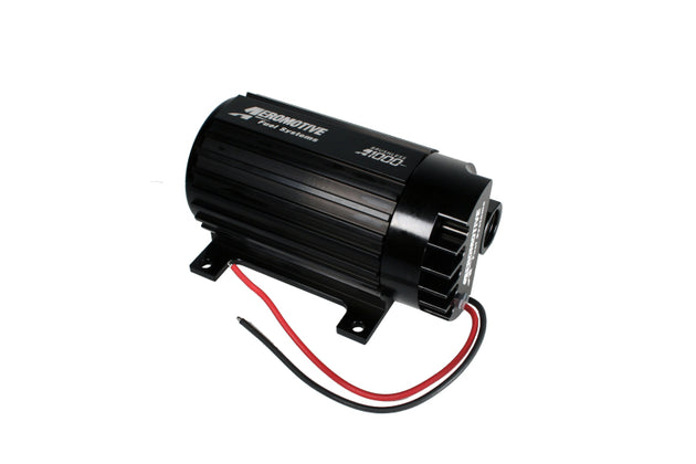 Aeromotive Signature Brushless A1000 in-line variable speed controlled fuel pump for high-performance automotive fuel systems.