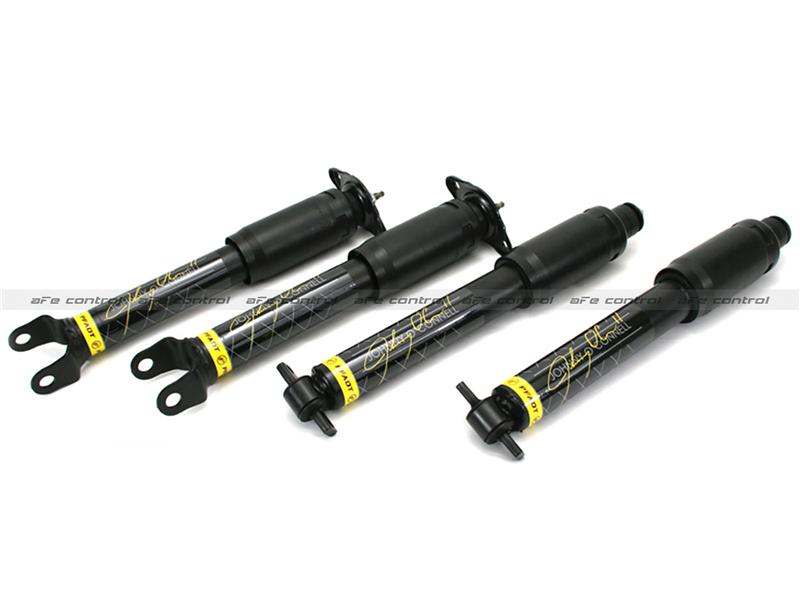 aFe Control Johnny OConnell Signature Series shock and spring kit for Chevrolet Corvette C7 2014-2015, showing the shock absorbers and springs.