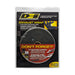 Black DEI Exhaust Wrap, 1 inch by 50 feet, designed to insulate and protect exhaust systems from heat damage.