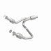 MagnaFlow direct fit catalytic converter for 2014-2016 GMC Sierra 1500 V6 4.3L engine, showing the metallic component with inlet and outlet ports.