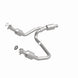 MagnaFlow direct fit catalytic converter for 2014-2016 GMC Sierra 1500 V6 4.3L engine, showing the metallic component with inlet and outlet ports.