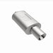 MagnaFlow muffler with tip, model Rs 14X5X8, 2.25/4, installed on a vehicle's exhaust system, showcasing durable construction.