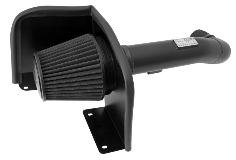 K&N Cold Air Intake Kit for 2009-2013 Chevy Silverado 1500, Avalanche, Suburban, GMC Yukon in black performance finish