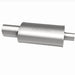 MagnaFlow stainless steel muffler with tip, 14x5x8 inches, suitable for automotive exhaust systems, featuring dual outlet design.
