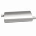 MagnaFlow Mag SS muffler with 22x5x11 inch size and 3x3 outlet, stainless steel construction, shown from angle on clean surface