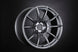 SSR GTX01 18x9.5 dark silver cast wheel with 5x114.3 bolt pattern and 40mm offset, shown in close-up detail.