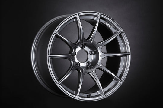 SSR GTX01 19x9.5 dark silver cast wheel with 5x114.3 bolt pattern and 35mm offset for Toyota TL and Supra models