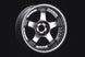 SSR SP1 Trail 17x8.5 silver forged wheel with +00 offset and 6x139.7 bolt pattern displayed from a side view.