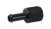 Vibrant female -8AN to 3/8 inch aluminum hose barb straight fitting for automotive or fluid transfer applications.
