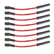 Moroso GM LS/LQ 4.8-6.2L Ultra 350 spark plug wire set with red 8mm multi-angle boots, designed for high-performance engines.