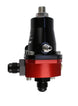 Aeromotive Compact Billet Adjustable EFI Fuel Pressure Regulator with AN-6 inlet and return fittings, precision-engineered for automotive performance.