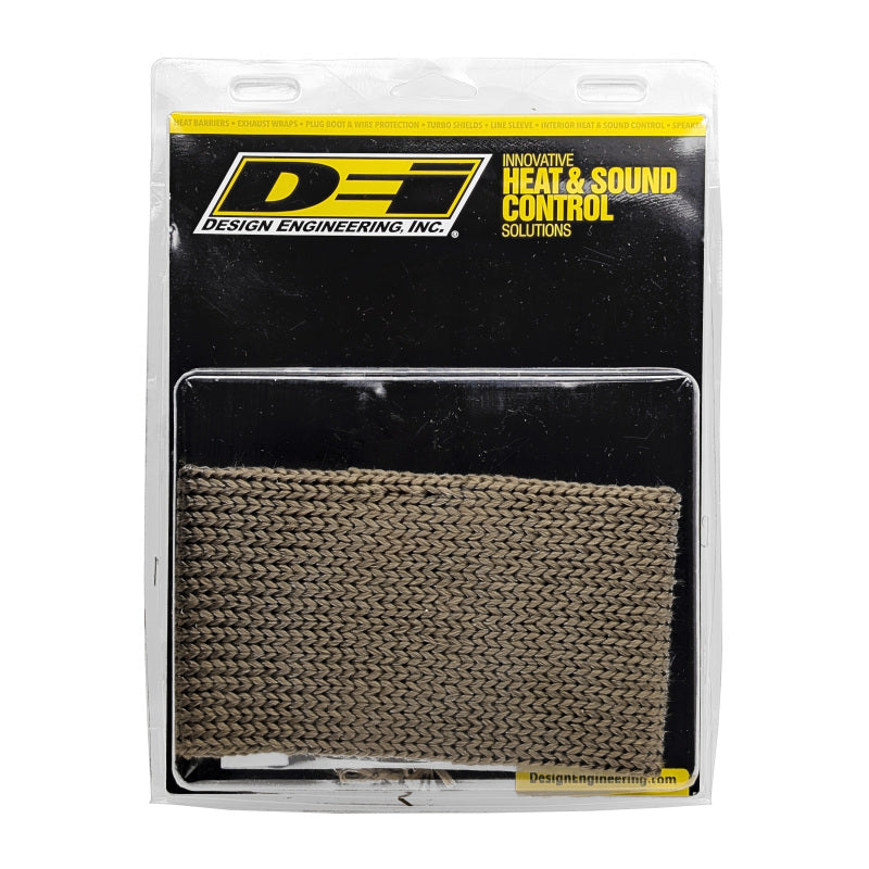 DEI titanium exhaust wrap, 2.5 to 3-inch diameter, 12-foot length, used for heat insulation on exhaust systems.