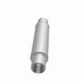 MagnaFlow Mag SS muffler with 3-inch inlet and 14x4x4-inch dimensions, featuring stainless steel construction and dual outlet design.
