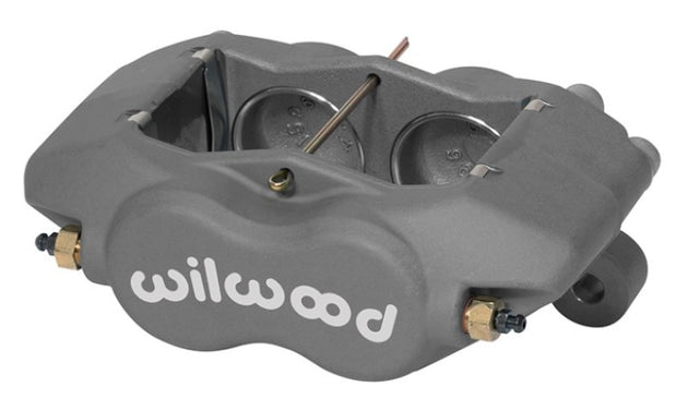 Wilwood Forged Dynalite brake caliper with 1.75-inch pistons and .81-inch disc for high-performance braking system.